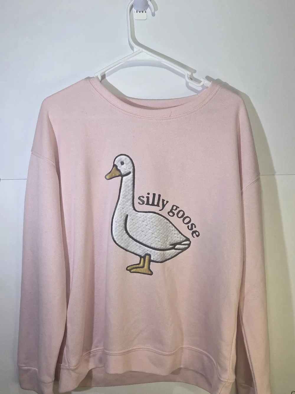 Source Unknown Pink 'Silly Goose' Crewneck Sweatshirt - Picture 2 of 8